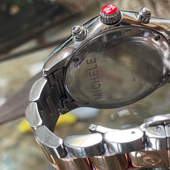 Michele Jetway MOP Dial Diamond Two Tone MW17A01D2025 - Picture 3 of 6